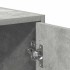 Armario baño madera contrachapada gris hormigón 30x30x183,5