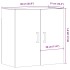 Armario pared madera ingeniería envejecida 60x31x60