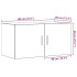 Armario de pared madera ingeniería envejecida 80x39x40