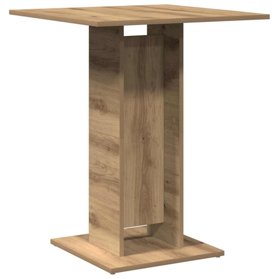 Mesa de bistró madera de ingeniería roble artisan 60x60x75
