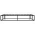 Estructura de cama de metal negra 120x200