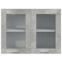 Armario colgante de vidrio gris hormigón 80x31x60