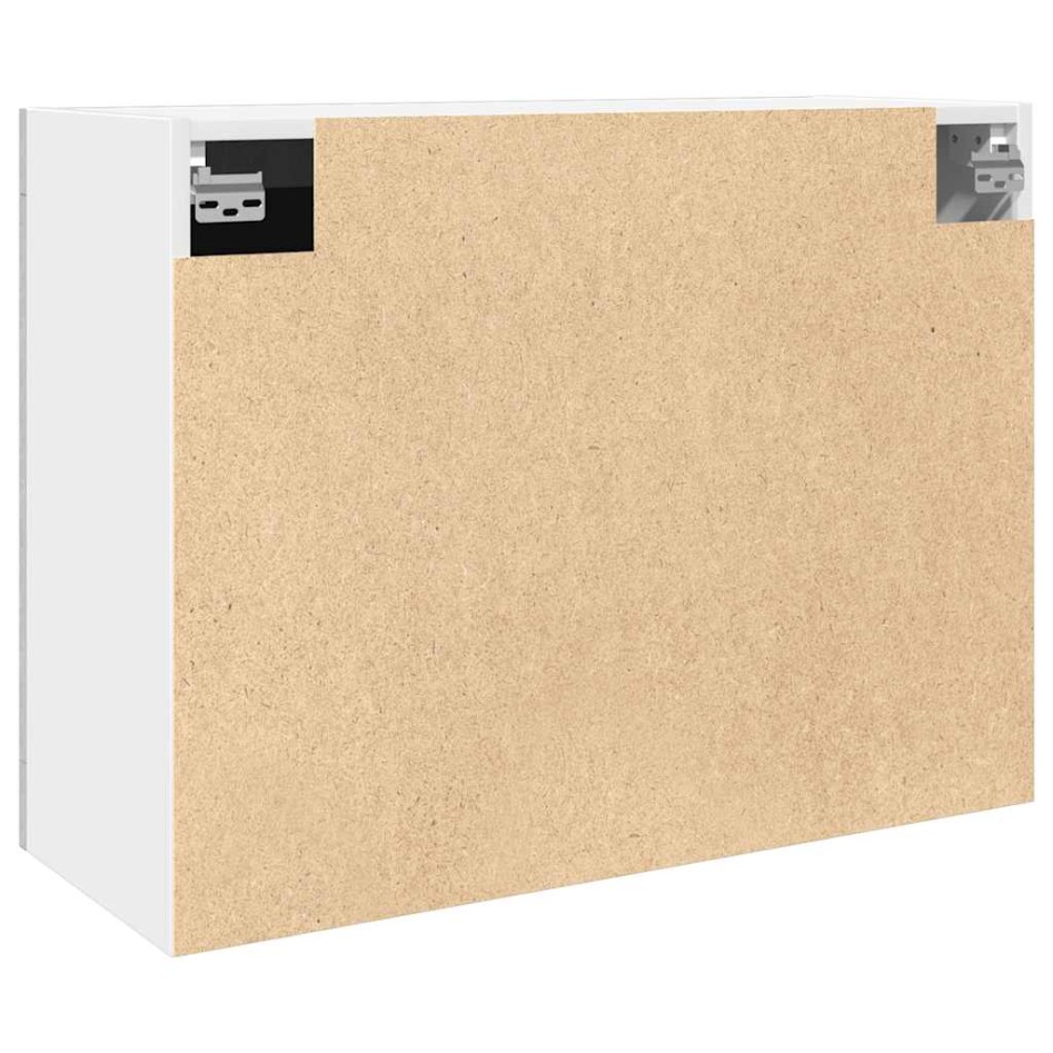 Armario colgante de vidrio gris hormigón 80x31x60