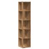 Mueble de esquina madera ingeniería roble artisan 33x33x165