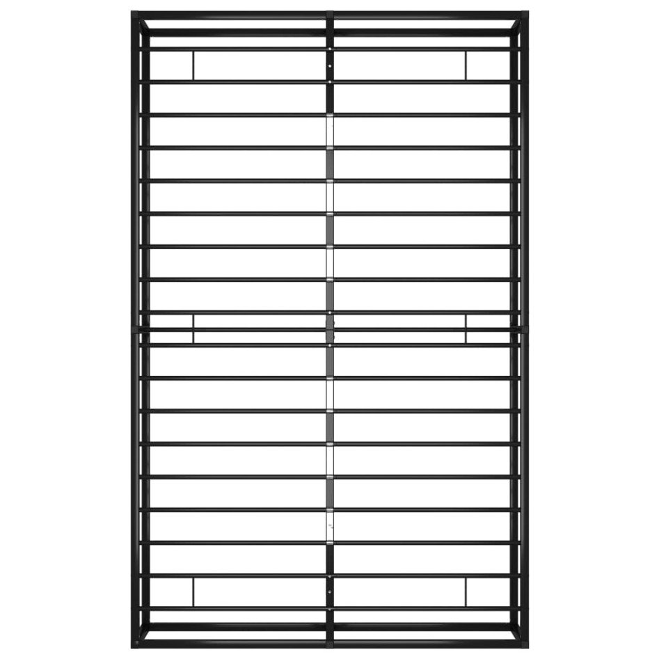 Estructura de cama de metal negra 120x200