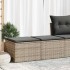 Set sofás jardín y cojines 2 pzas ratán sintético acacia