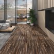 Lamas para suelo autoadhesivas PVC marrón a rayas 5,02 m² 2 mm