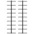 Botelleros de pared para 18 botellas 2 unidades hierro