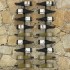 Botelleros de pared para 18 botellas 2 unidades hierro