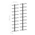 Botelleros de pared para 18 botellas 2 unidades hierro