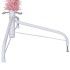 Medio árbol de Navidad artificial con soporte PVC rosa 240