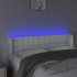 Cabecero con LED cuero sintético blanco 147x16x78/88