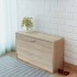 Banco zapatero de color roble 80x24x45