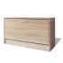 Banco zapatero de color roble 80x24x45