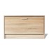 Banco zapatero de color roble 80x24x45