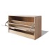 Banco zapatero de color roble 80x24x45