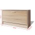 Banco zapatero de color roble 80x24x45