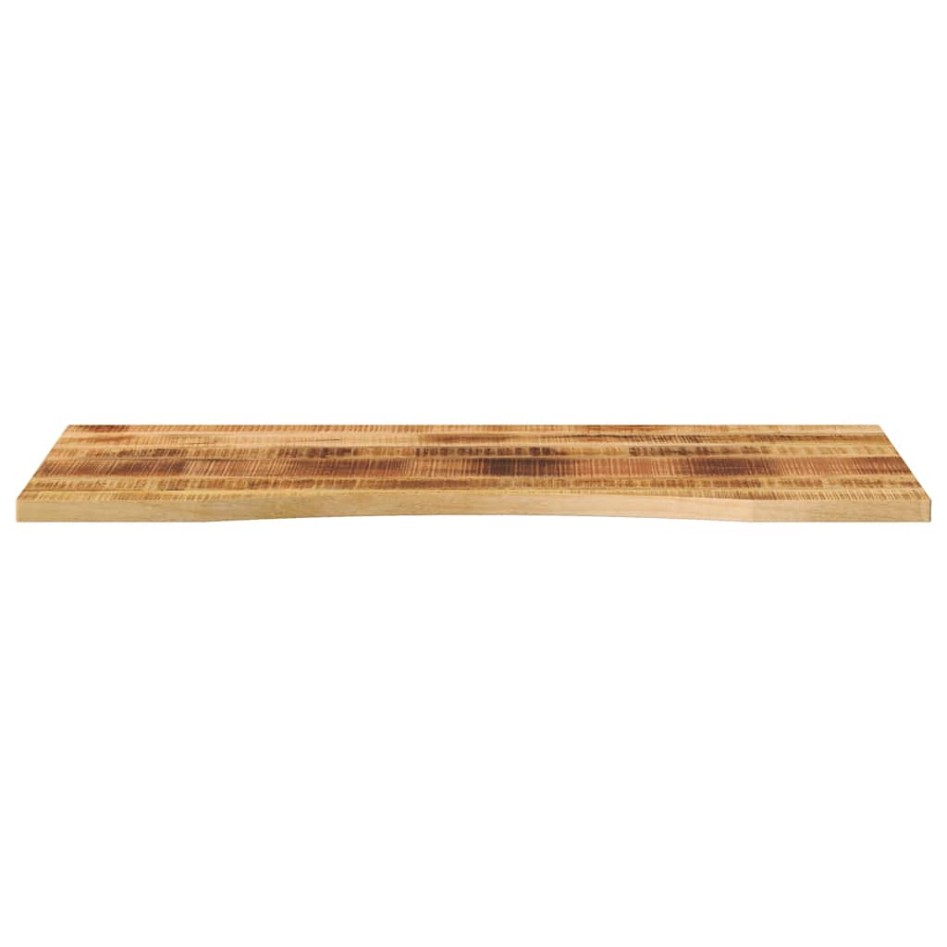 Tablero escritorio con curva madera mango rugosa 110x50x2,5
