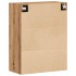 Armario de pared madera ingeniería marrón roble 69,5x34x90