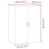 Armario de pared madera ingeniería marrón roble 69,5x34x90