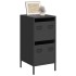 Aparador de acero laminado en frío negro 35x39x73,5