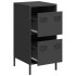 Aparador de acero laminado en frío negro 35x39x73,5