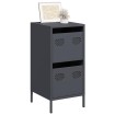 Aparador de acero laminado en frío antracita 35x39x73,5 cm