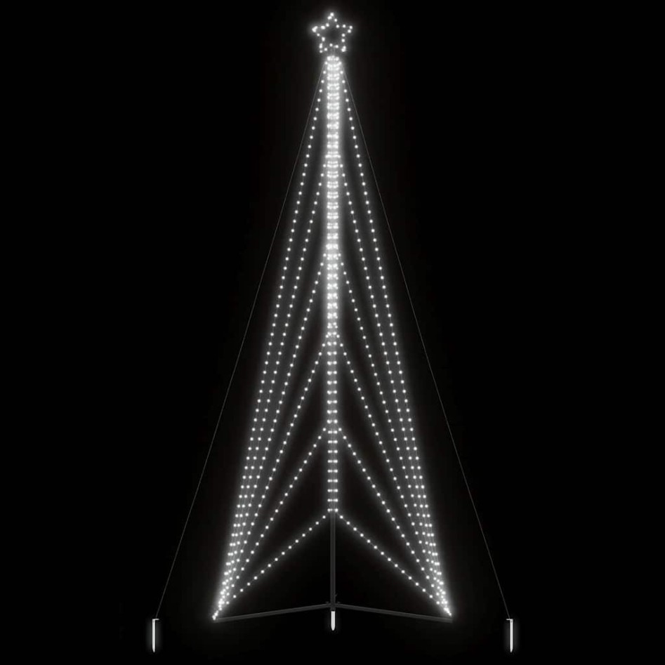 Árbol de Navidad LED 861 LEDs blanco frío 478
