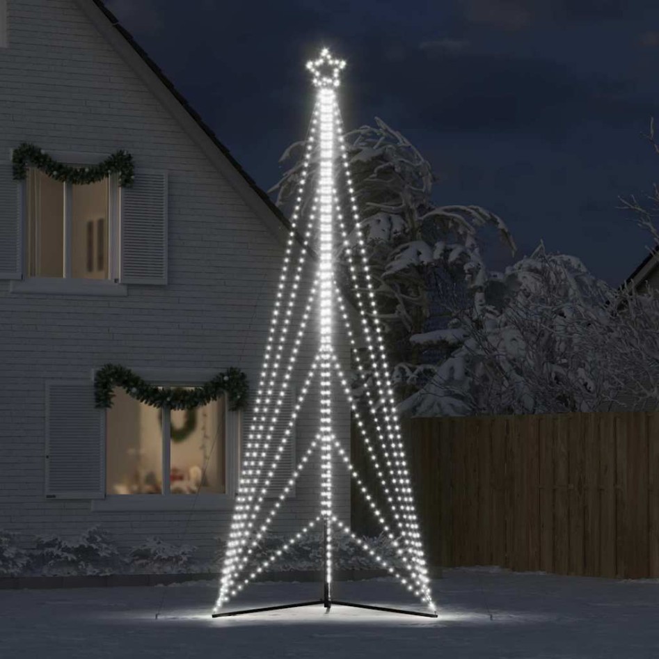 Árbol de Navidad LED 861 LEDs blanco frío 478