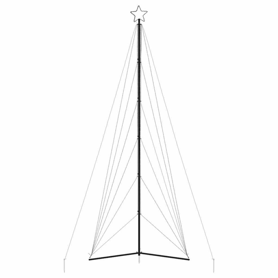 Árbol de Navidad LED 861 LEDs blanco frío 478