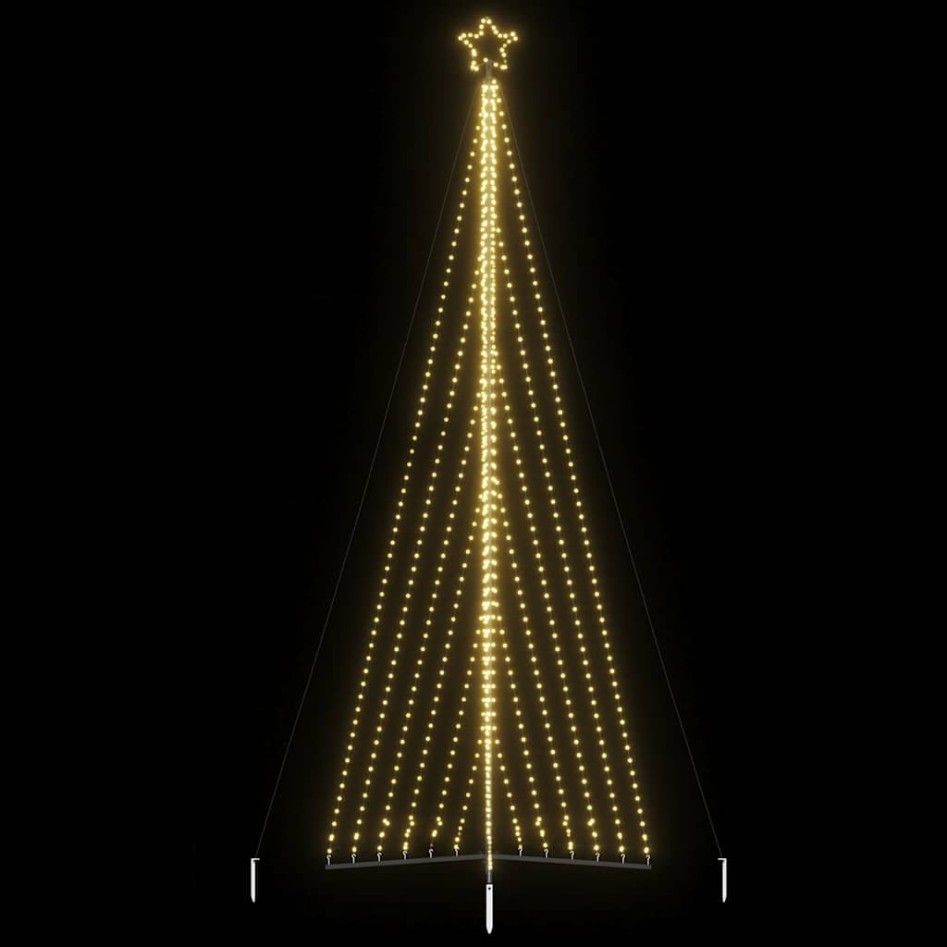 Árbol de Navidad LED 789 LEDs blanco cálido 476