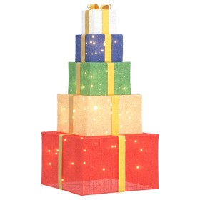 Caja de Regalo Decoración Navideña 250 LEDs blanco