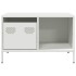 Mesa de centro acero laminado en frío blanco 68,5x50x43,5