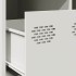Mesa de centro acero laminado en frío blanco 68,5x50x43,5