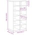 Mueble zapatero madera contrachapada madera vieja