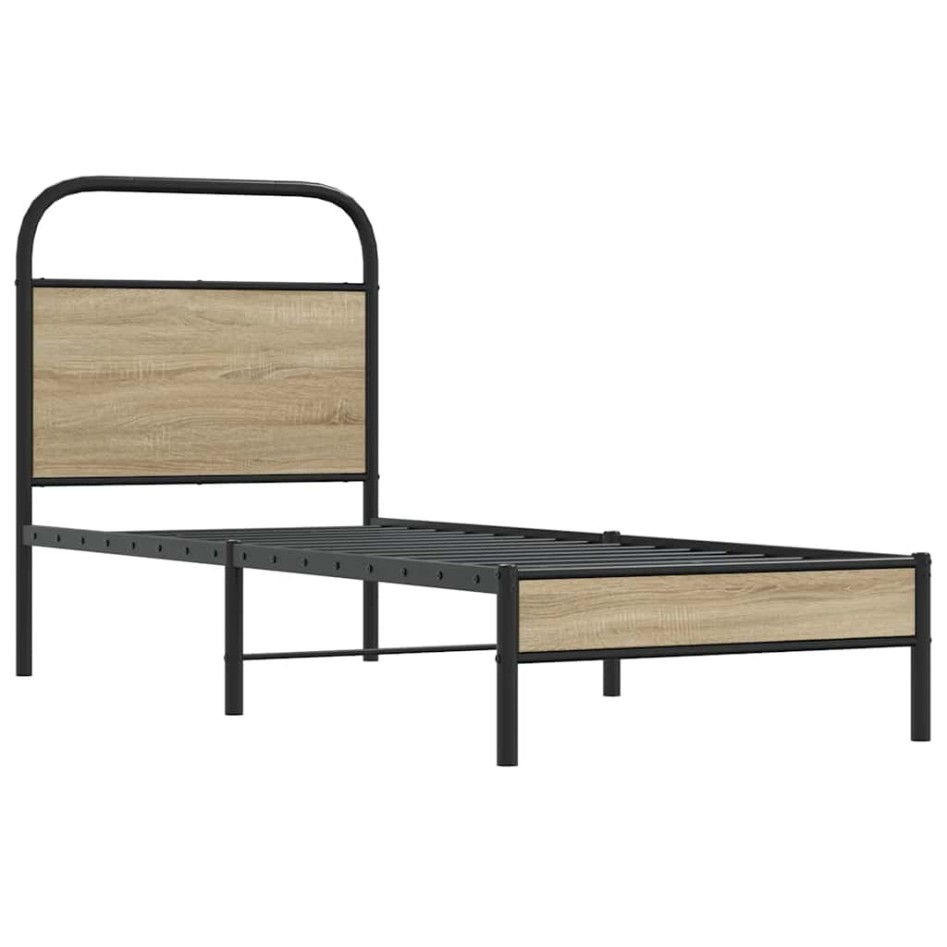 Estructura cama sin colchón 75x190 cm madera