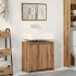 Juego de muebles baño 2 piezas madera ingeniería roble