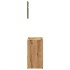 Juego de muebles baño 2 piezas madera ingeniería roble