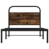 Estructura de cama sin colchón 90x190 cm madera roble