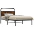 Estructura de cama sin colchón 100x190 cm madera roble