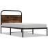 Estructura de cama sin colchón 100x190 cm madera roble