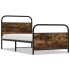 Estructura de cama sin colchón 90x200 cm madera roble