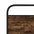 Cabecero de acero y madera de ingeniería roble ahumado 135