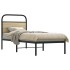 Estructura de cama sin colchón 75x190 cm madera roble