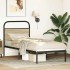 Estructura de cama sin colchón 75x190 cm madera roble
