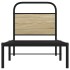 Estructura de cama sin colchón 75x190 cm madera roble
