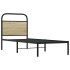 Estructura de cama sin colchón 75x190 cm madera roble