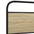 Estructura de cama sin colchón 75x190 cm madera roble