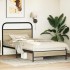 Estructura de cama sin colchón 90x190 cm madera roble