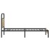 Estructura de cama sin colchón 75x190 cm madera roble
